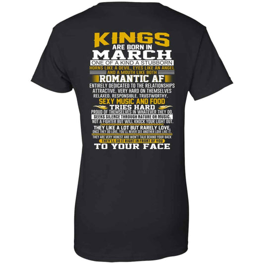 
	Kings Are Born In March One Of A Kind A Stubborn T-Shirts, Hoodie, Tank