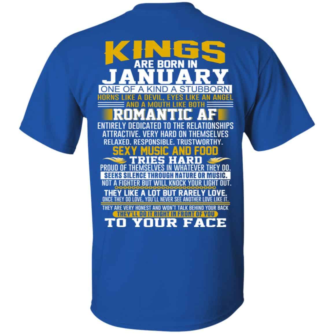 Kings Are Born In January One Of A Kind A Stubborn T-Shirts, Hoodie, Tank