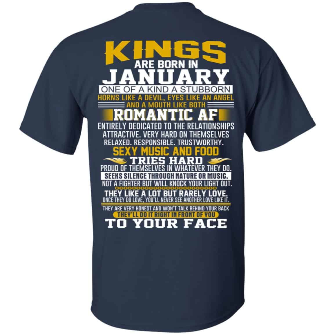 Kings Are Born In January One Of A Kind A Stubborn T-Shirts, Hoodie, Tank