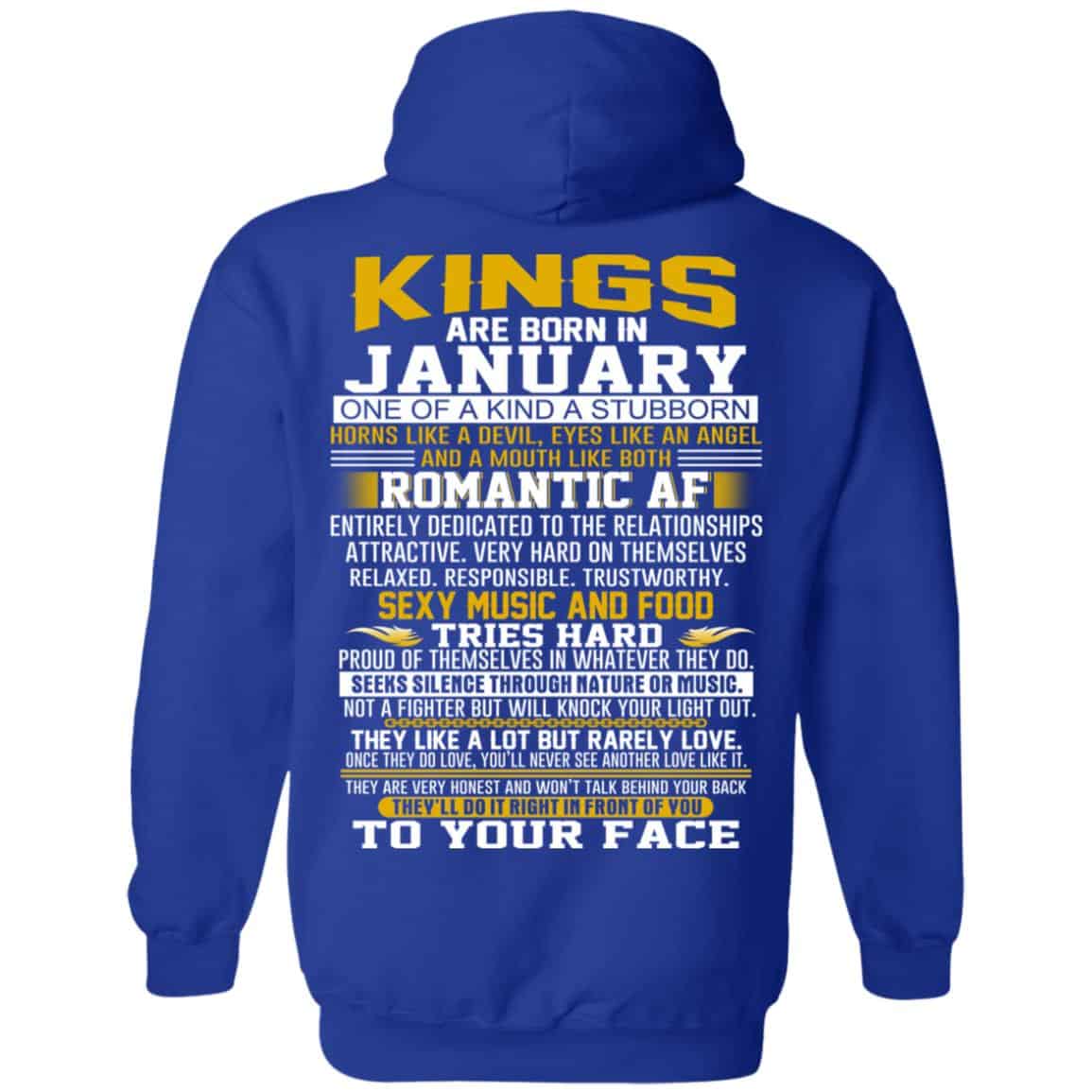 Kings Are Born In January One Of A Kind A Stubborn T-Shirts, Hoodie, Tank