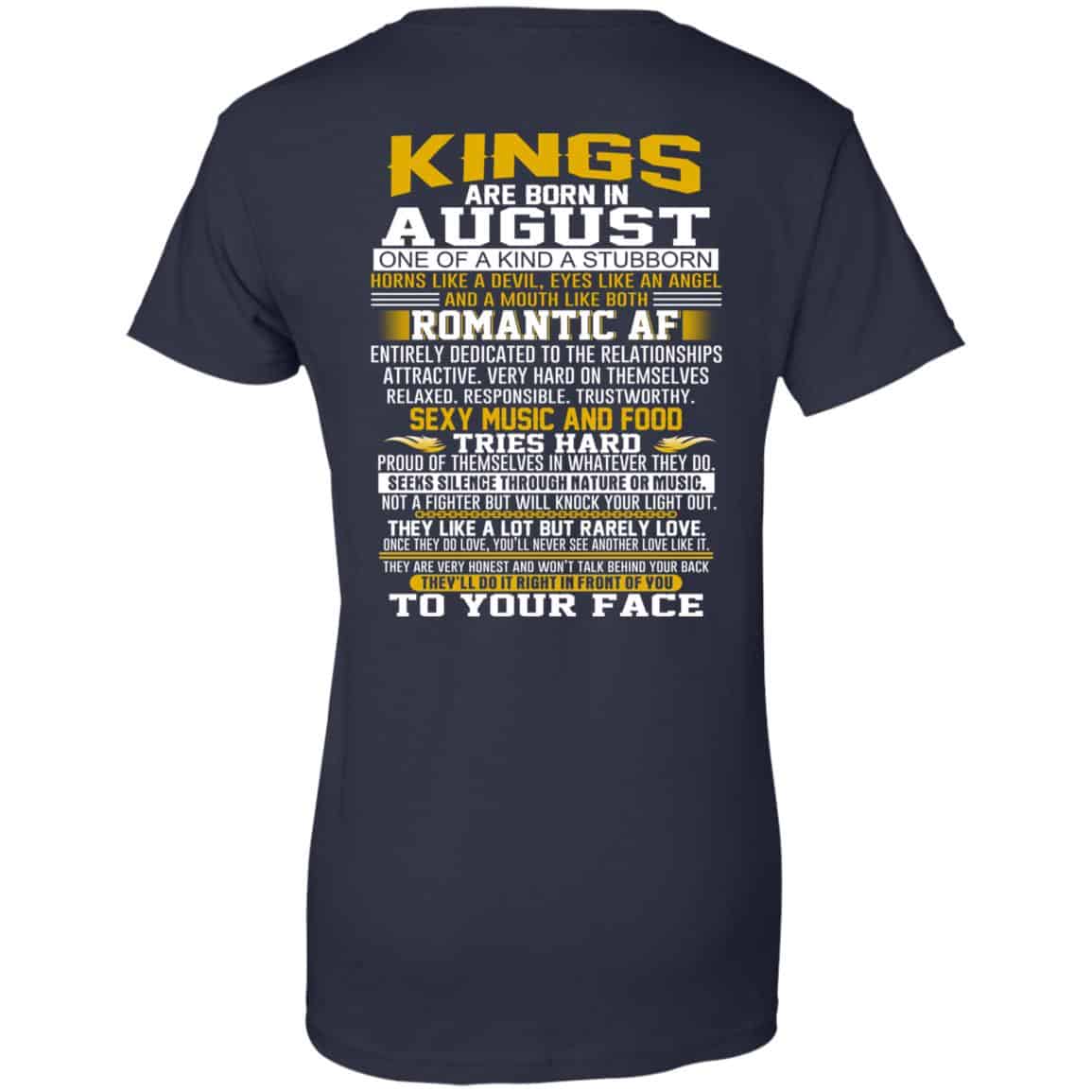 Kings Are Born In August One Of A Kind A Stubborn T-Shirts, Hoodie, Tank
