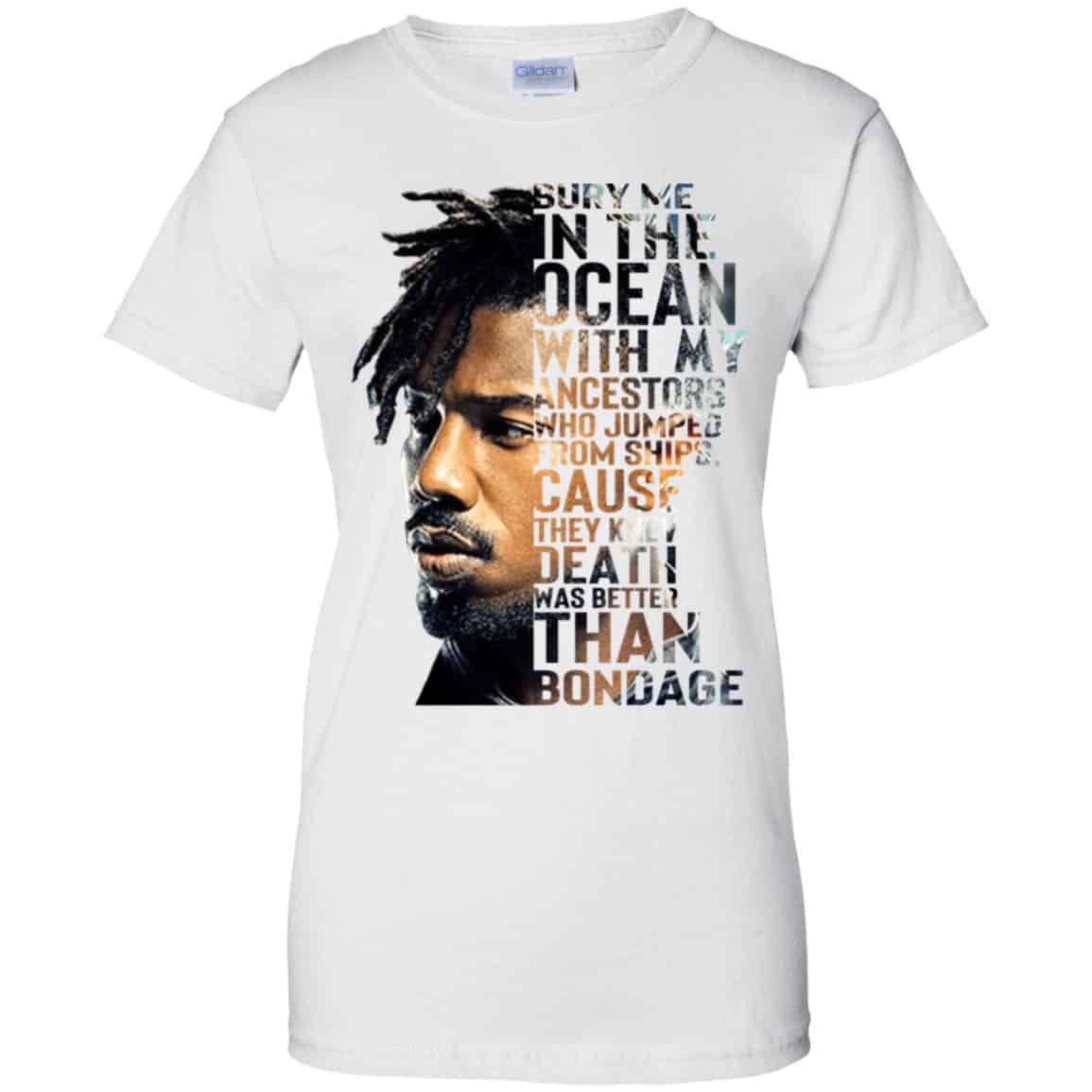 Bury Me In The Ocean With My Accestors Erik Killmonger Quotes Shirt, Hoodie, Tank