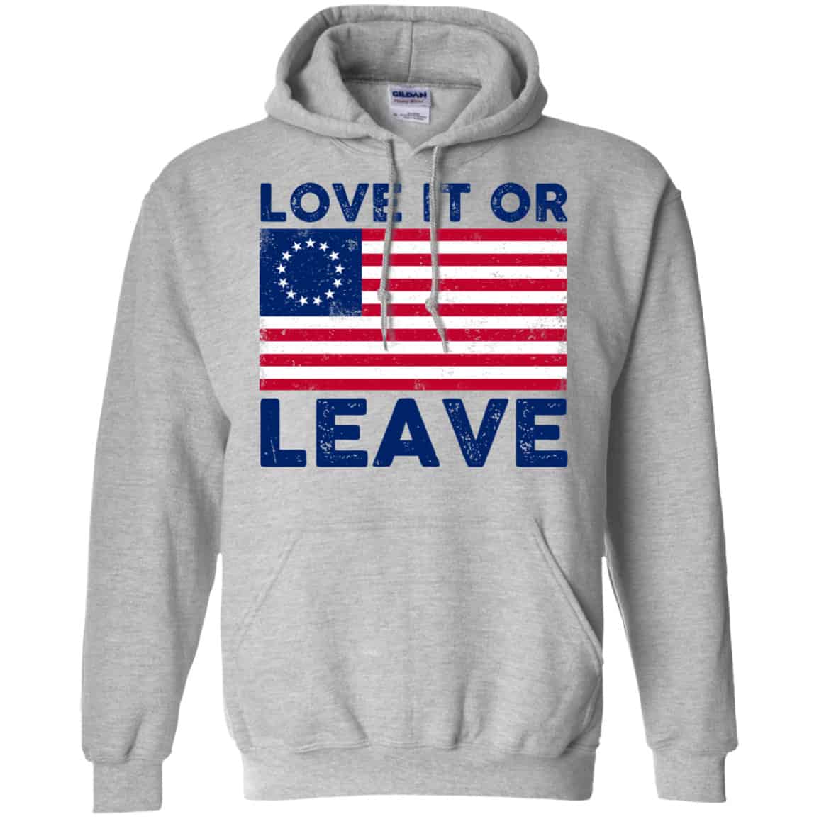 Love It Or Leave Betsy Ross American Flag Shirt, Hoodie, Tank