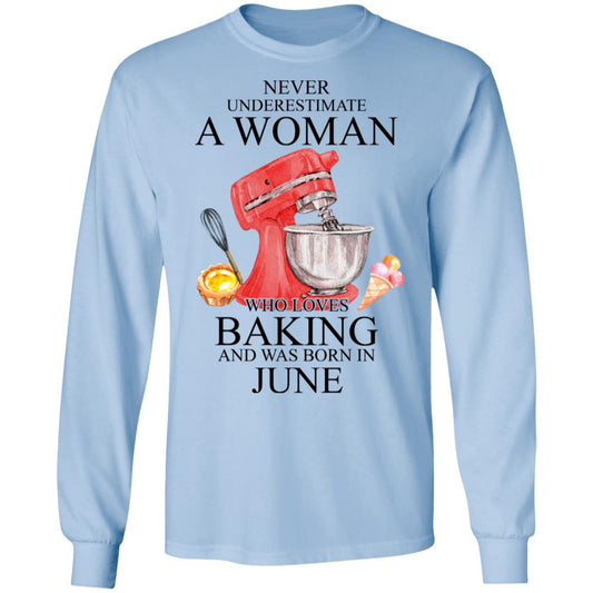 
	A Woman Who Loves Baking And Was Born In June Shirt, Hoodie, Tank