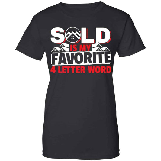 
	Sold Is My Favorite 4 letter Word Realtor Shirt, Hoodie, Tank