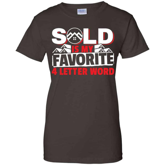 Sold Is My Favorite 4 letter Word Realtor Shirt, Hoodie, Tank