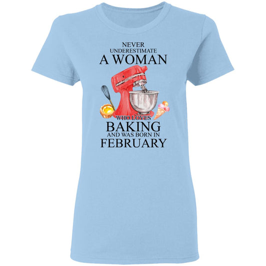 
	A Woman Who Loves Baking And Was Born In February Shirt, Hoodie, Tank