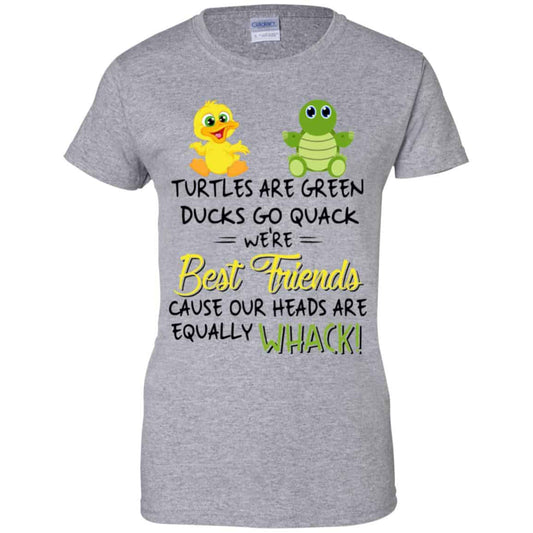 Turtles Are Green Ducks Go Quack We’re Best Friends Cause Our Heads Are Equally Whack T-Shirts, Hoodie, Tank