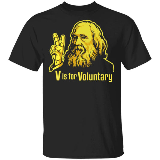 V Is For Voluntary Lysander Spooner Shirt, Hoodie, Tank