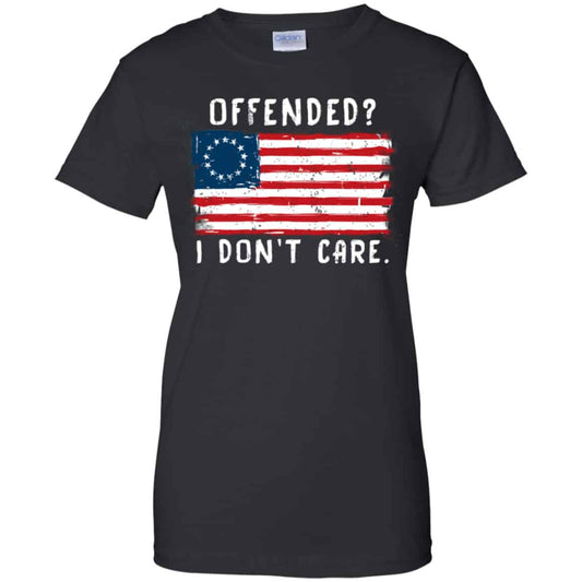 
	Betsy Ross 1776 Flag Offended? I Don’t Care Shirt, Hoodie, Tank