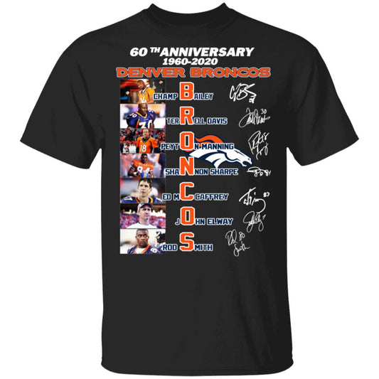 60th Anniversary Denver Broncos 1960 2020 Shirt, Hoodie, Tank