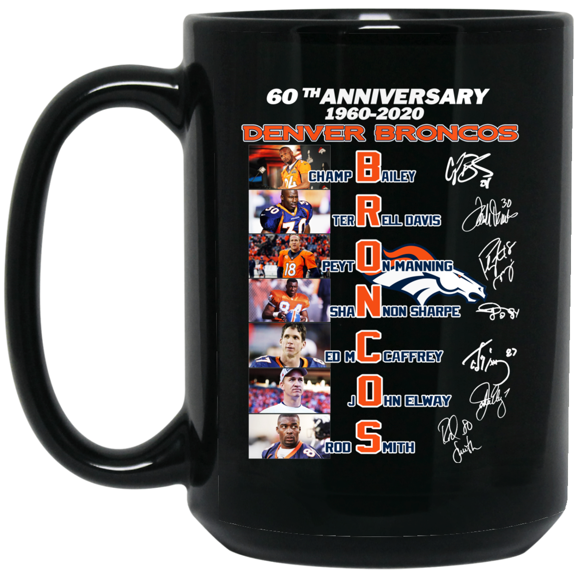 
	60th Anniversary Denver Broncos 1960 2020 Mug