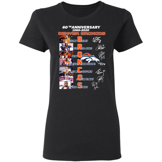 
	60th Anniversary Denver Broncos 1960 2020 Shirt, Hoodie, Tank