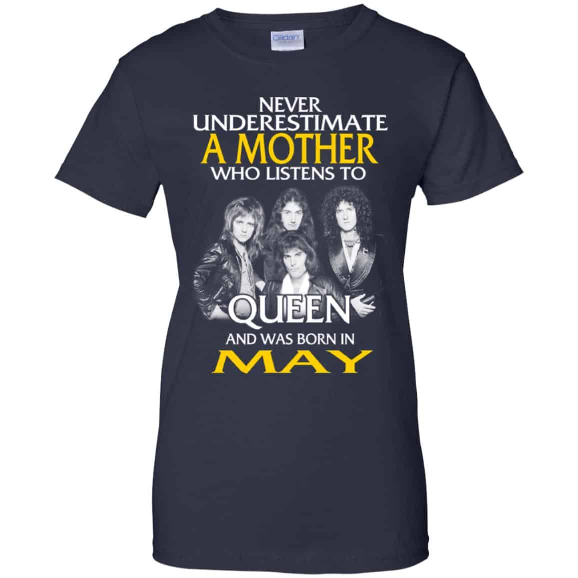 A Mother Who Listens To Queen And Was Born In May T-Shirts, Hoodie, Tank