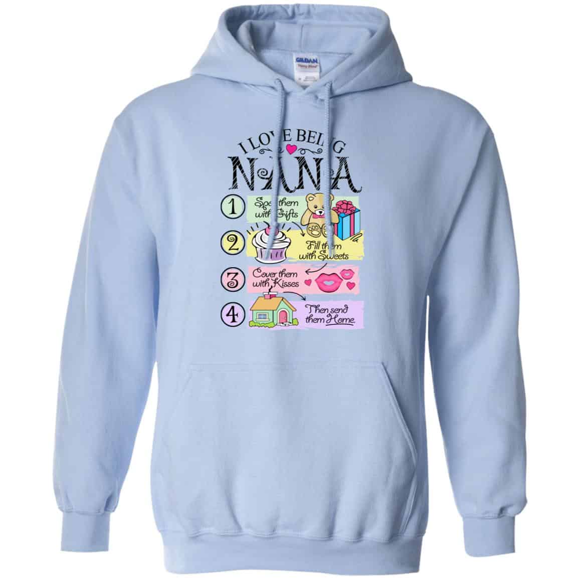 I Love Being Nana Spoil Them With Gifts Fill Them With Sweets T-Shirts, Hoodie, Tank