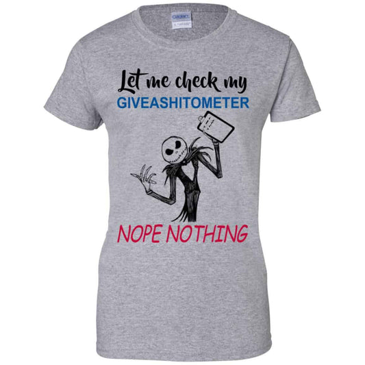 Let Me Check My Giveashitometer Nope Nothing T-Shirts, Hoodie, Tank