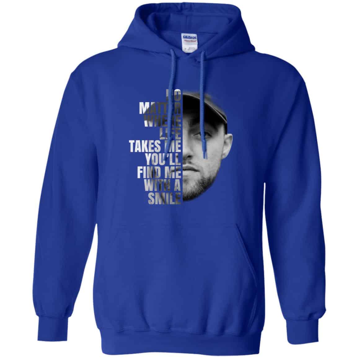 Mac Miller: No Matter Where Life Takes Me You’ll Find Me With A Smile T-Shirts, Hoodie, Tank