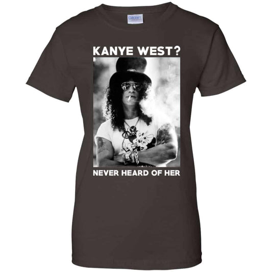 Guns N’ Roses: Kanye West? Never Heard Of Her – Guns N’ Roses T-Shirts, Hoodie, Tank