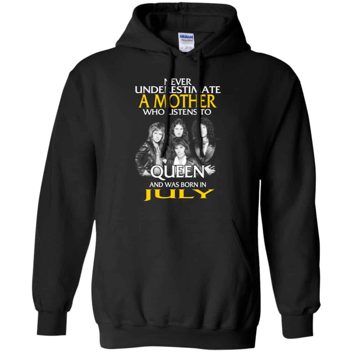 A Mother Who Listens To Queen And Was Born In July T-Shirts, Hoodie, Tank