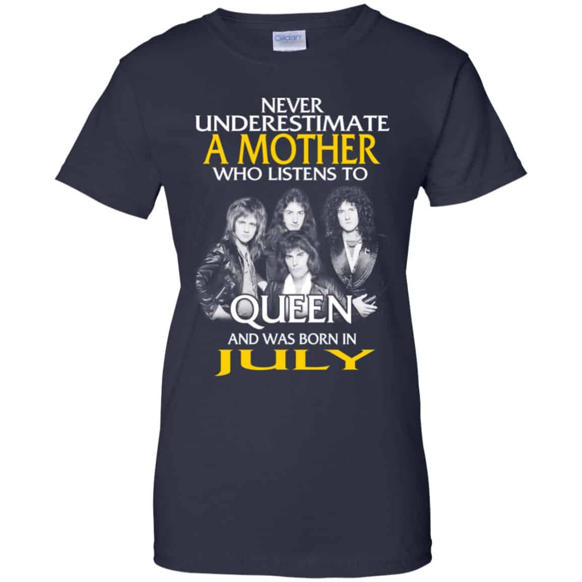 A Mother Who Listens To Queen And Was Born In July T-Shirts, Hoodie, Tank