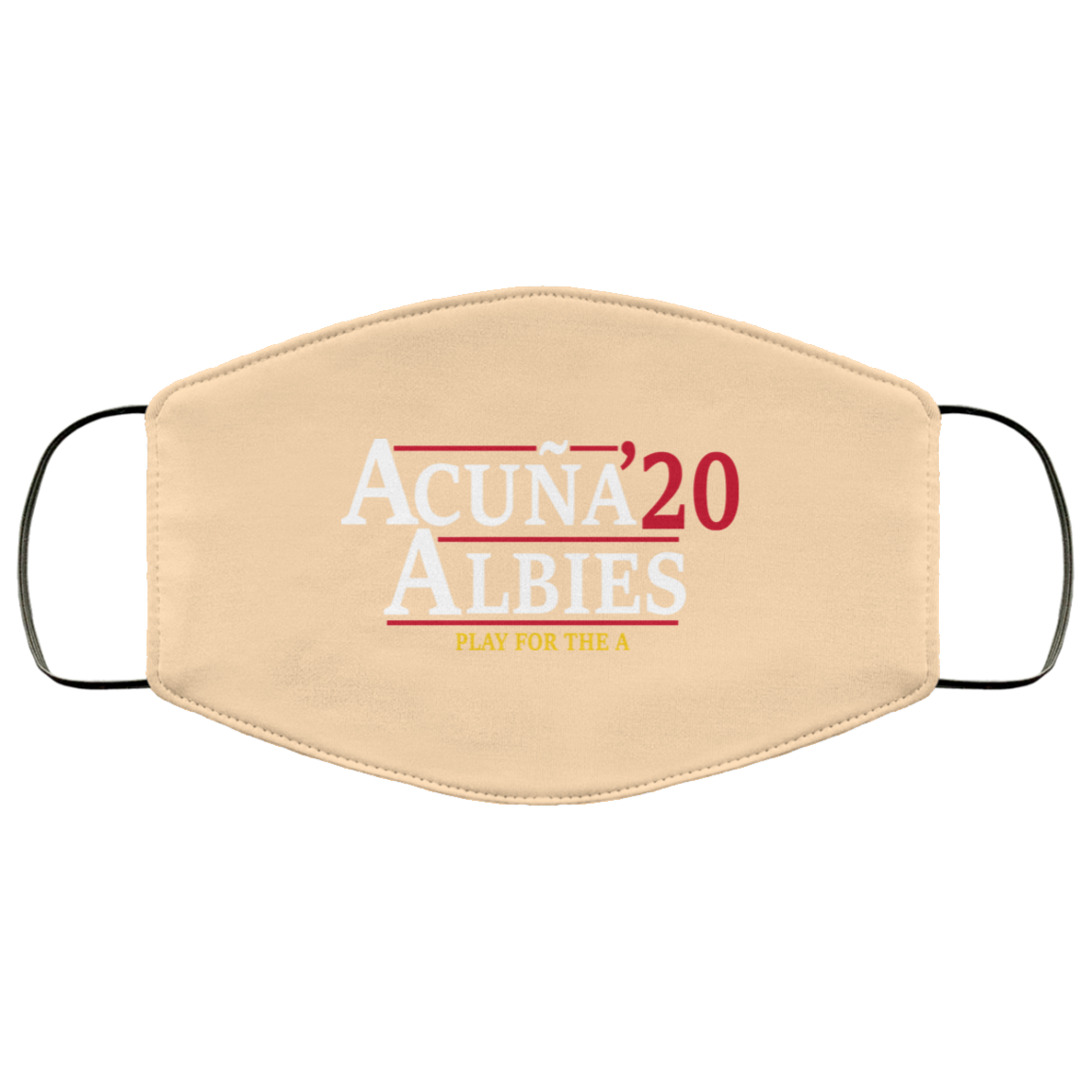 Acuna Albies 2020 Play For The A Face Mask