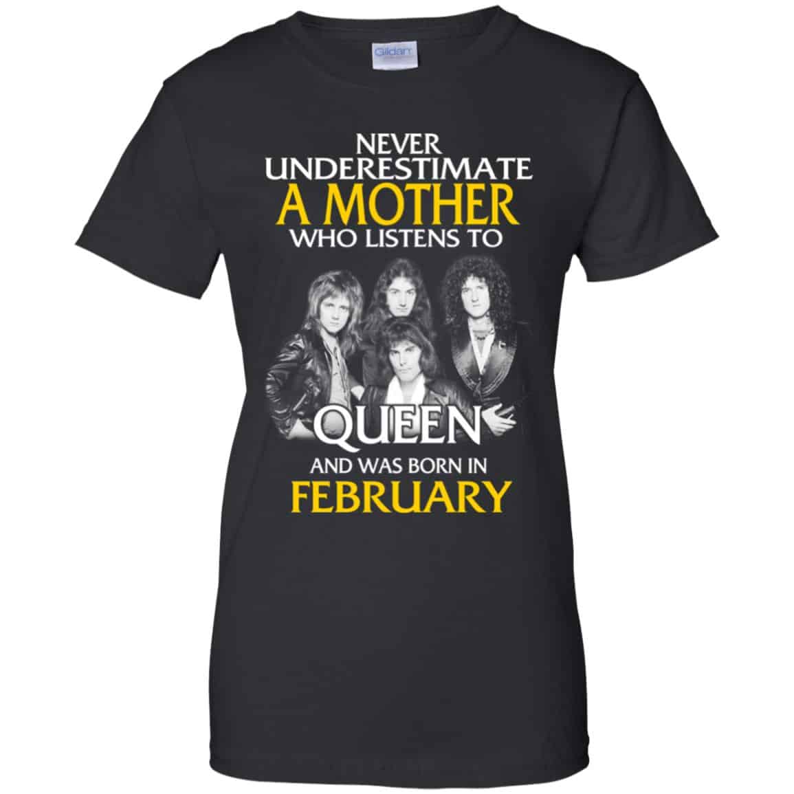 
	A Mother Who Listens To Queen And Was Born In February T-Shirts, Hoodie, Tank