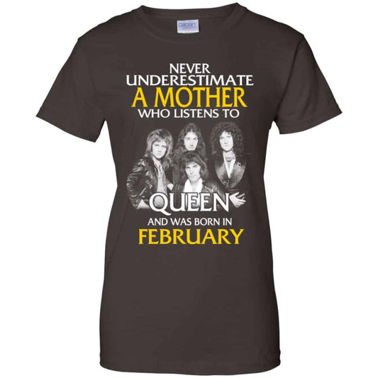 A Mother Who Listens To Queen And Was Born In February T-Shirts, Hoodie, Tank