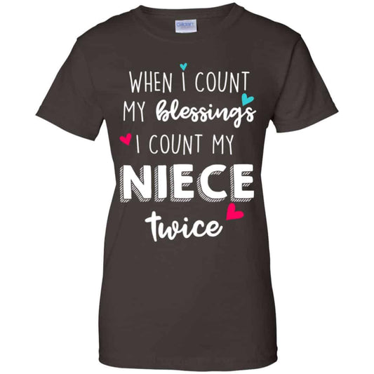 When I Count My Blessings I Count My Niece Twice T-Shirts, Hoodie, Tank