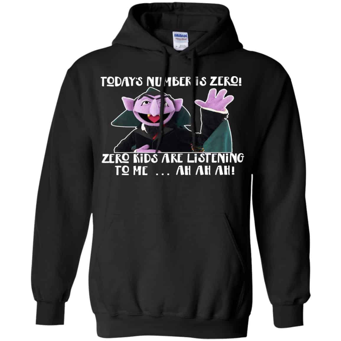 Count von Count – Today’s Number is Zero Zero Kids Are Listening To Me T-Shirts, Hoodie, Tank