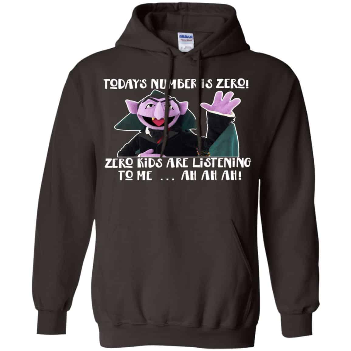 Count von Count – Today’s Number is Zero Zero Kids Are Listening To Me T-Shirts, Hoodie, Tank