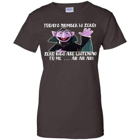 Count von Count – Today’s Number is Zero Zero Kids Are Listening To Me T-Shirts, Hoodie, Tank