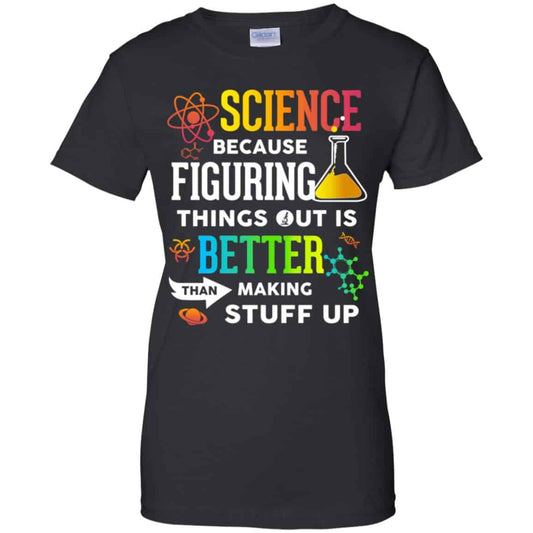 
	Science Because Figuring Things Out Is Better Than Making Stuff Up T-Shirts, Hoodie, Tank