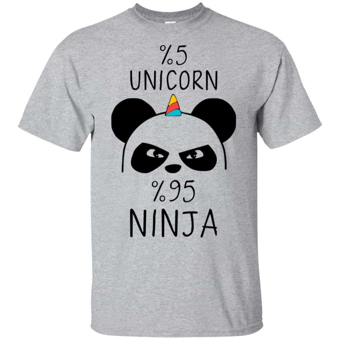 Pandacorn 5% Unicorn 95% Ninja T-Shirts, Hoodie, Tank