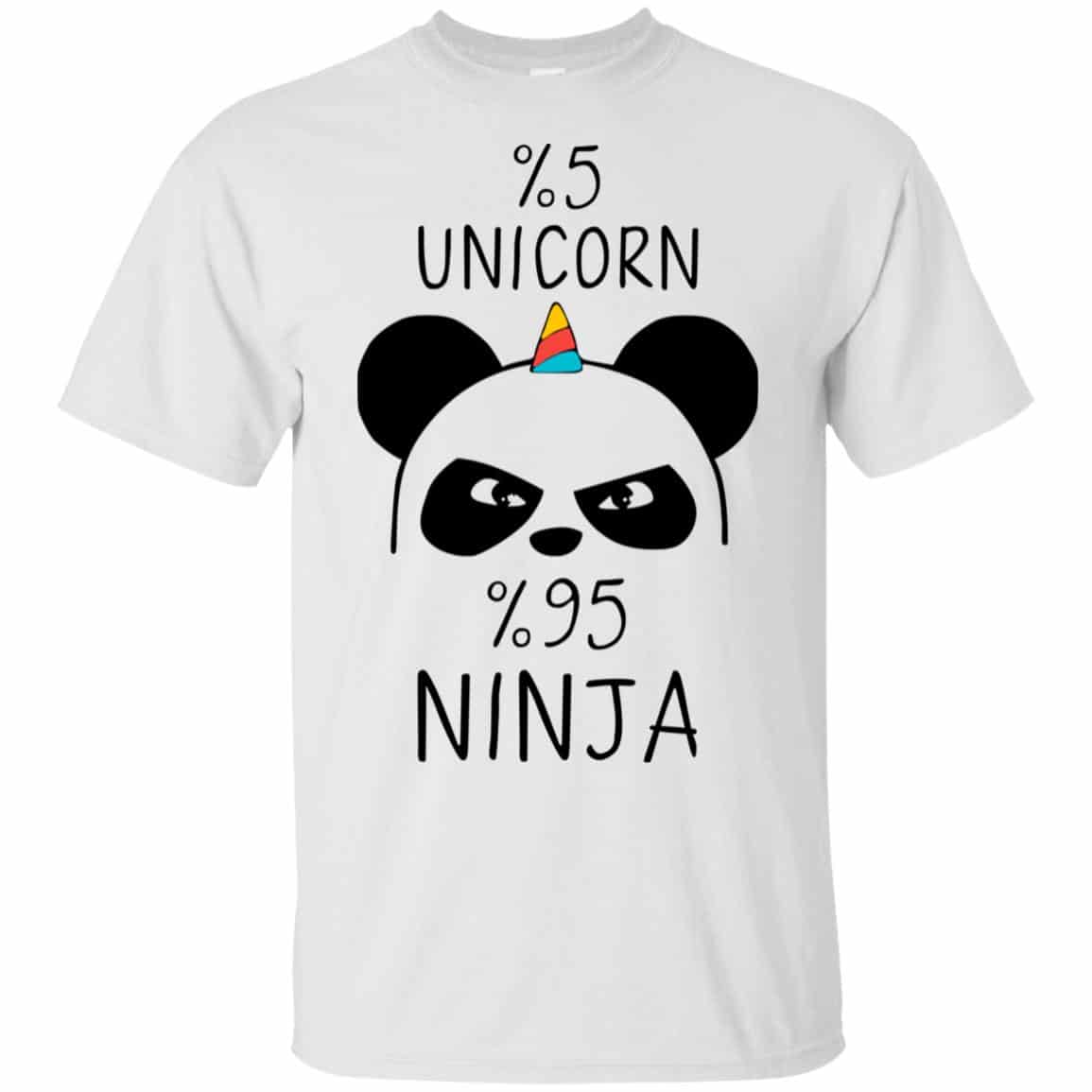 Pandacorn 5% Unicorn 95% Ninja T-Shirts, Hoodie, Tank