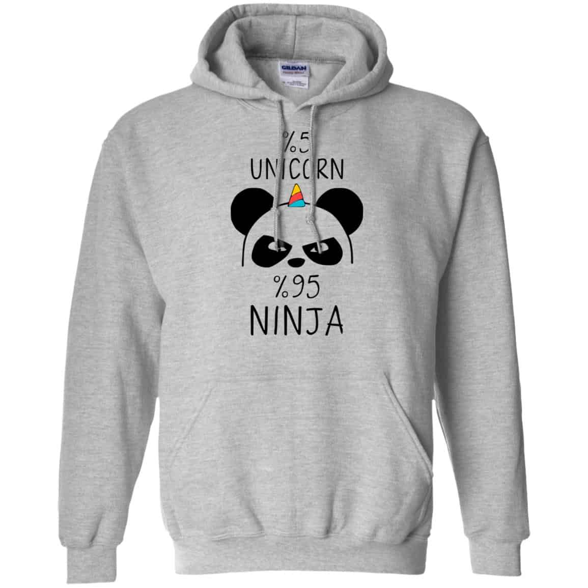 Pandacorn 5% Unicorn 95% Ninja T-Shirts, Hoodie, Tank