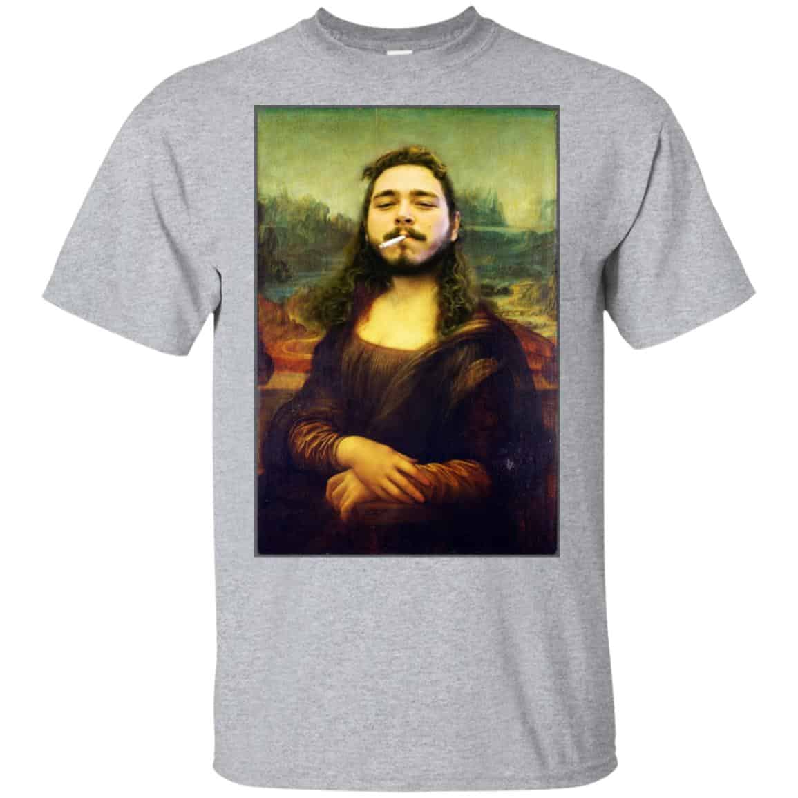 Post Malone Mona Lisa Smoking T-Shirts, Hoodie, Tank
