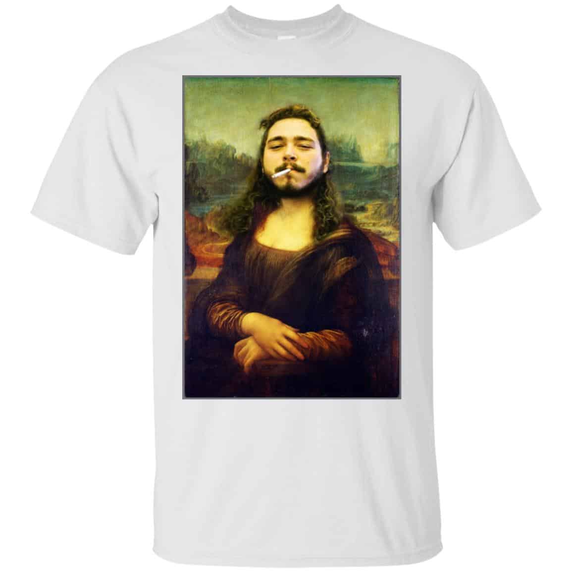 Post Malone Mona Lisa Smoking T-Shirts, Hoodie, Tank