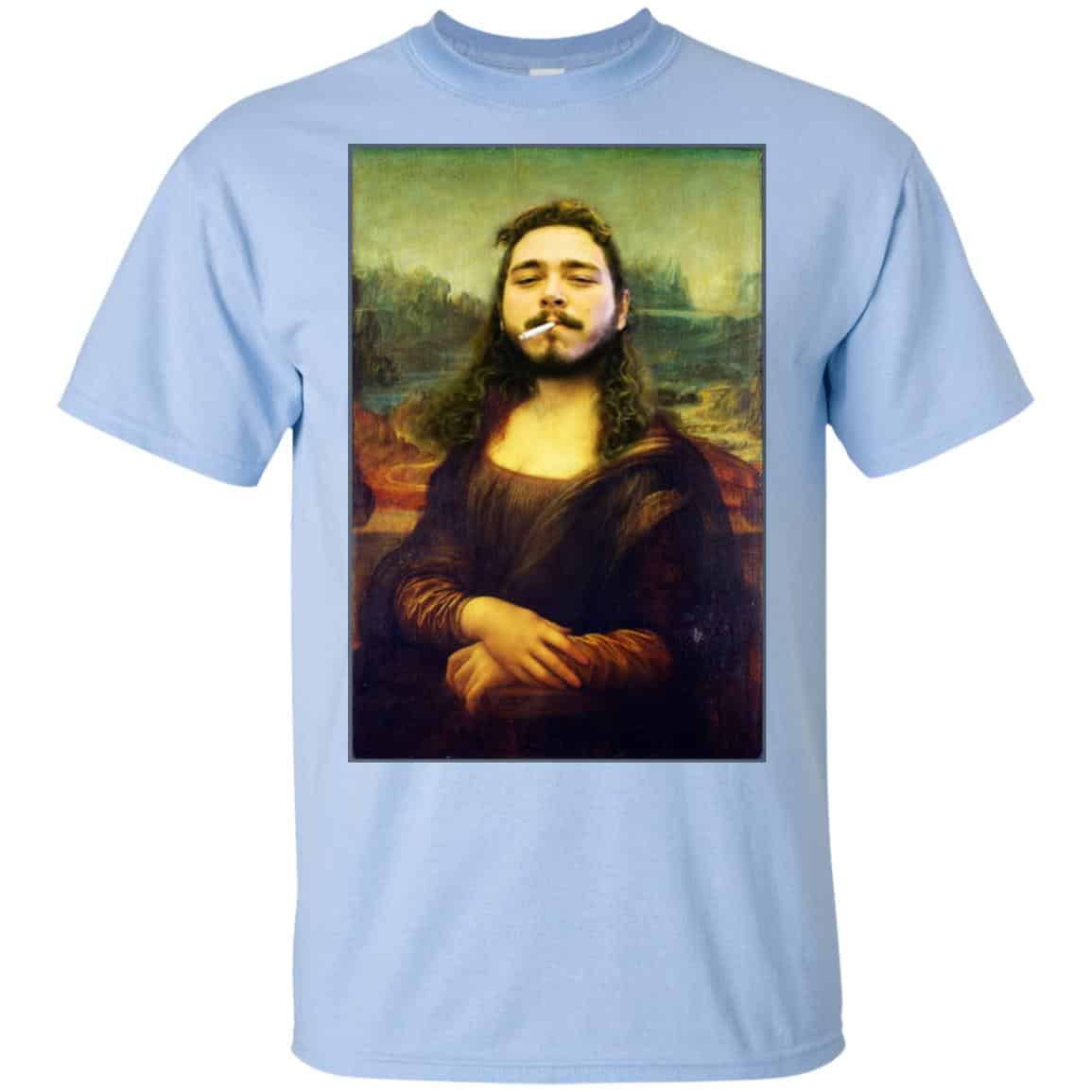 Post Malone Mona Lisa Smoking T-Shirts, Hoodie, Tank