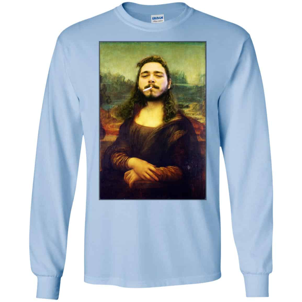 Post Malone Mona Lisa Smoking T-Shirts, Hoodie, Tank