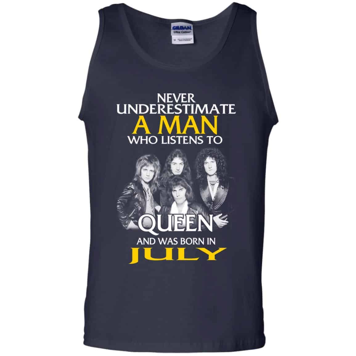 A Man Who Listens To Queen And Was Born In July T-Shirts, Hoodie, Tank
