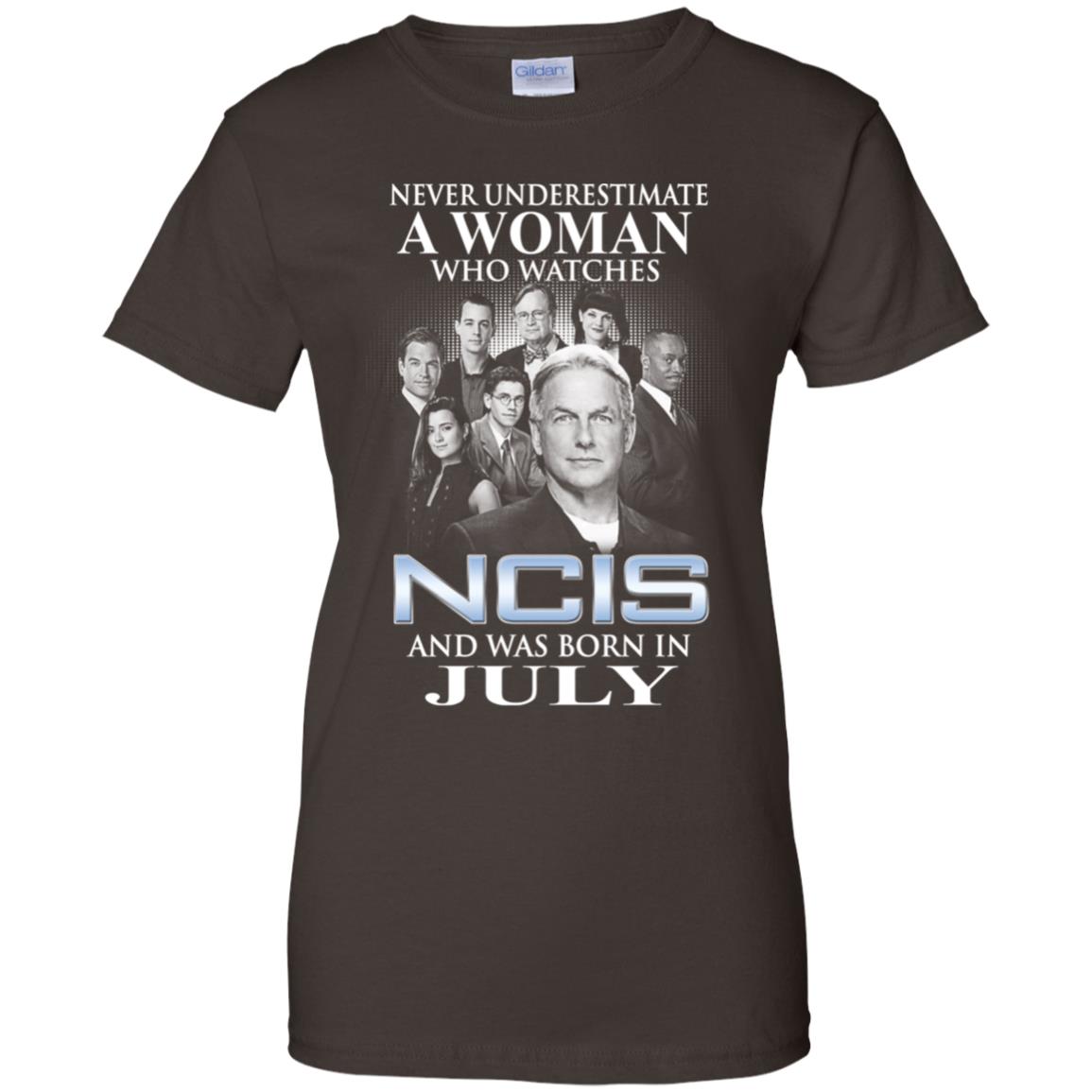A Woman Who Watches NCIS And Was Born In July T-Shirts, Hoodie, Tank