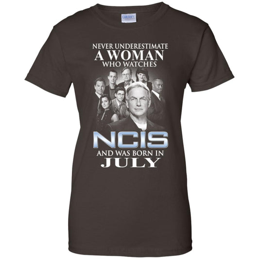 A Woman Who Watches NCIS And Was Born In July T-Shirts, Hoodie, Tank