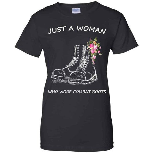 
	Just A Woman Who Wore Combat Boots T-Shirts, Hoodie, Tank