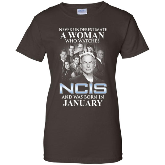 A Woman Who Watches NCIS And Was Born In January T-Shirts, Hoodie, Tank