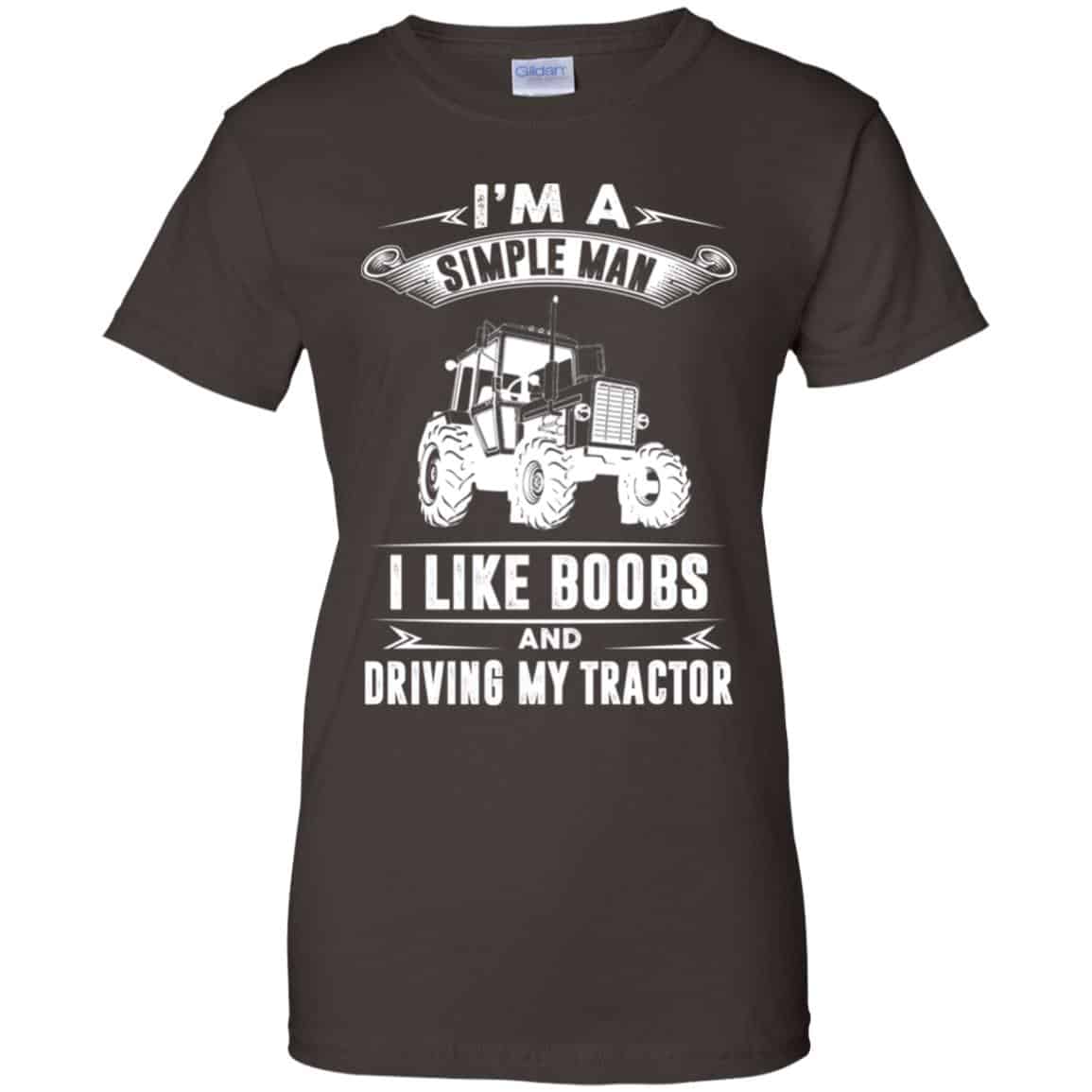 I’m A Simple Man I Like Boobs And Driving My Tractor Shirt, Hoodie, Tank