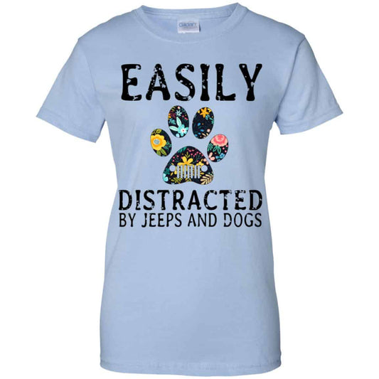 
	Easily Distracted By Jeeps And Dogs T-Shirts, Hoodie, Tank