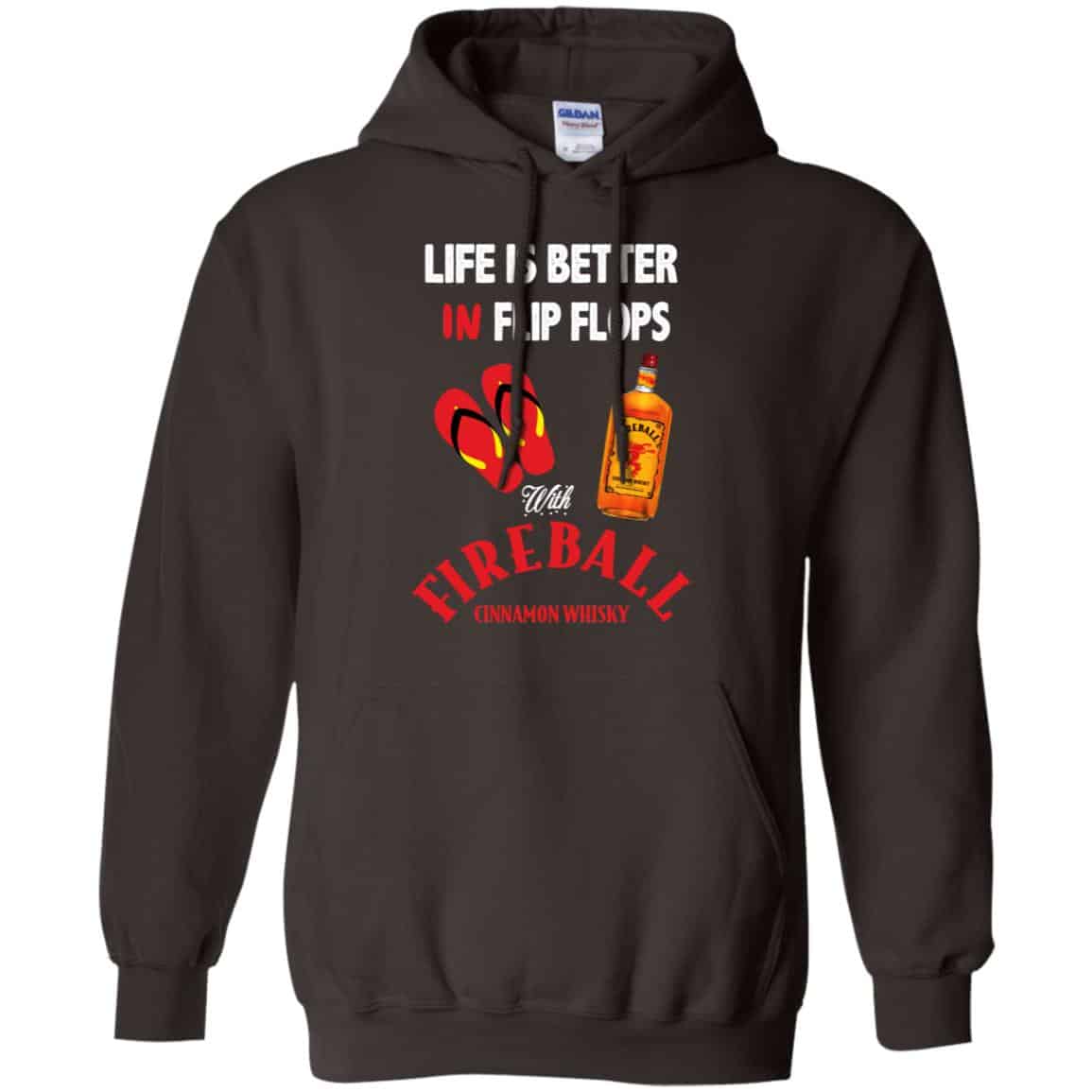 Life Is Better In Flip Flops With Fireball Cinnamon Whisky T-Shirts, Hoodie, Tank