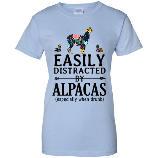 
	Easily Distracted By Alpacas Especially When Drunk T-Shirts, Hoodie, Tank
