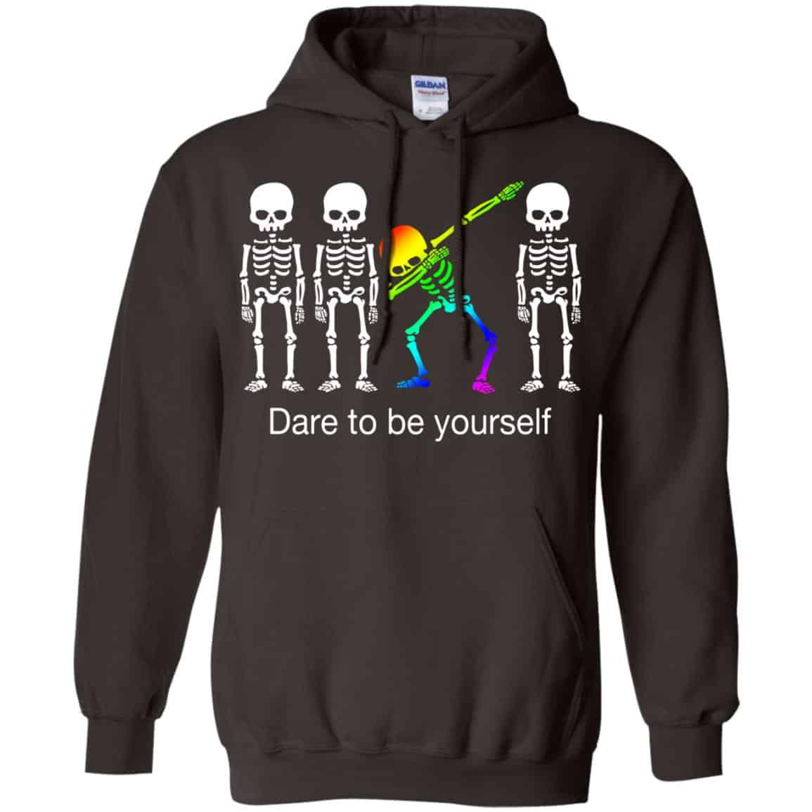 Dabbing Skeleton: Dare To Be Yourself T-Shirts, Hoodie, Tank