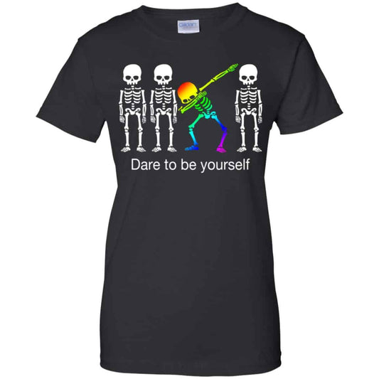 
	Dabbing Skeleton: Dare To Be Yourself T-Shirts, Hoodie, Tank